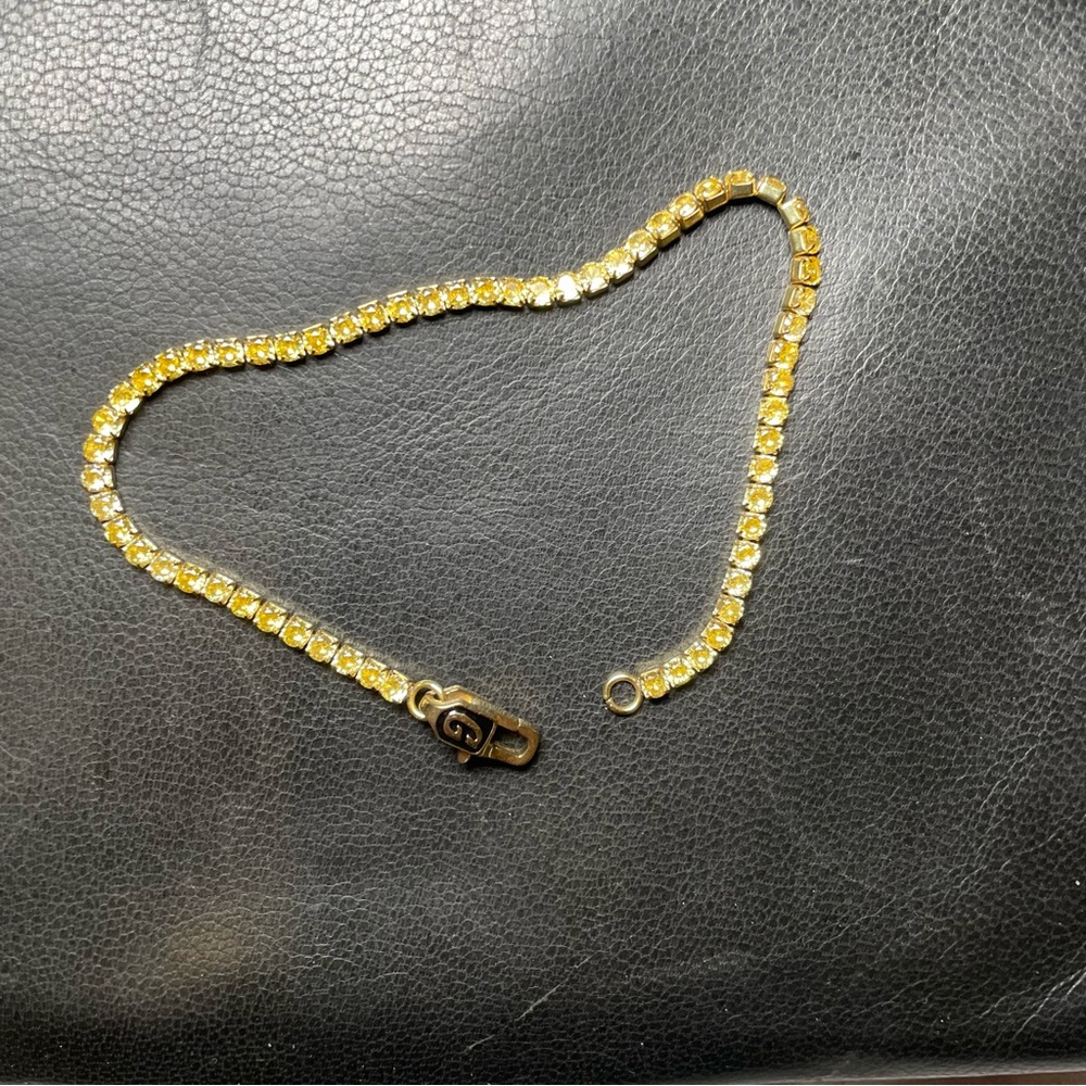 GLD canary micro tennis Bracelet